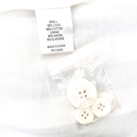 NEW! L'Academie Revolve Striped Blazer Jacket Linen Blend SZ XS - Picture 8 of 9